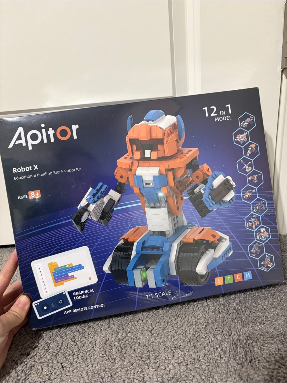 Apitor Robot X STEM Robot Toys for Kids 8 + App Enabled Educational Coding Toy